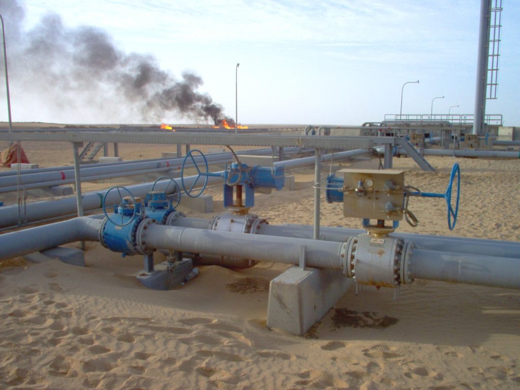 Oil Production installation at the oil field of South Dabaa– Egypt