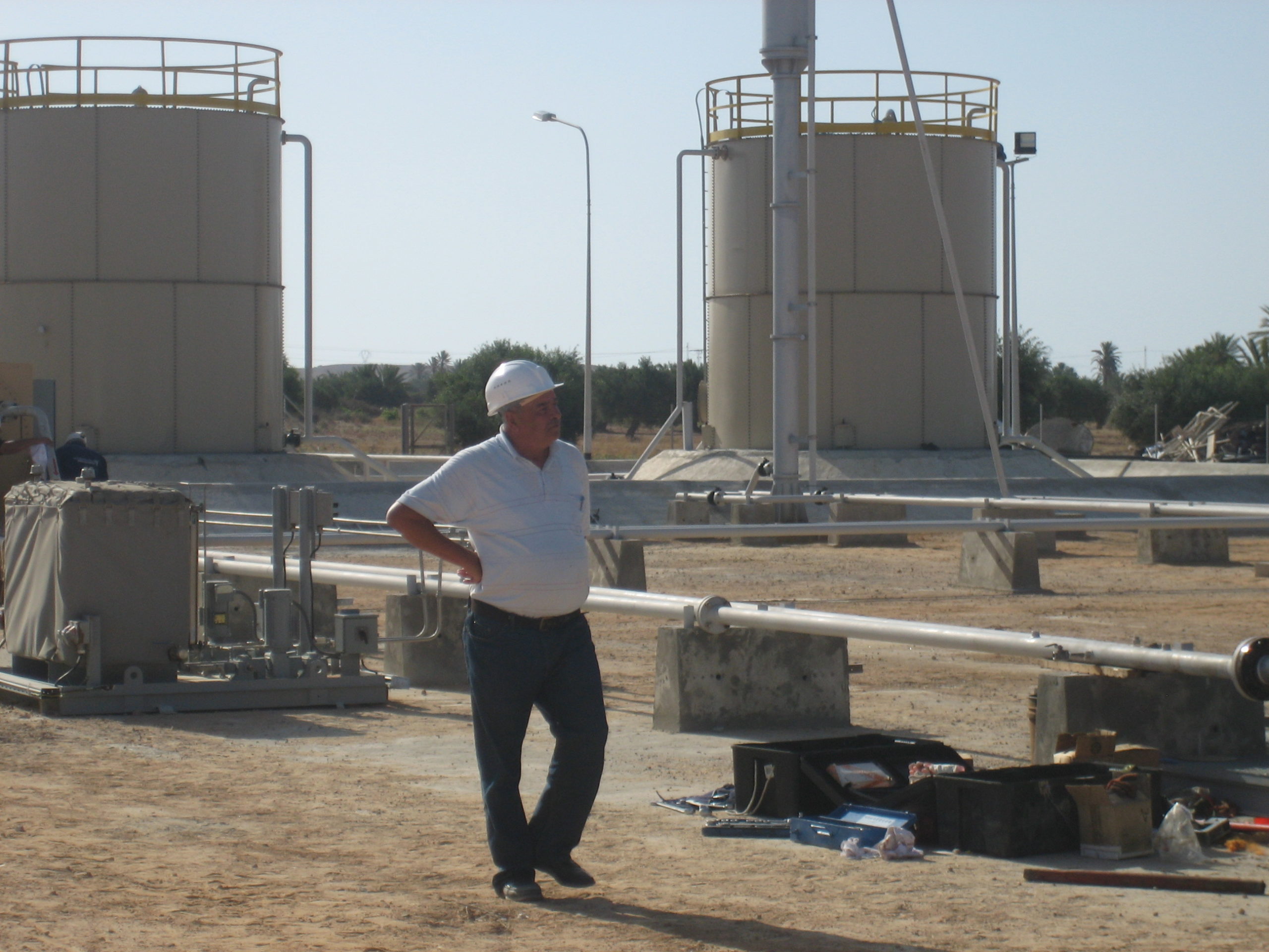 Installation de production de pétrole brut de Mazrane à Djerba - Tunisie